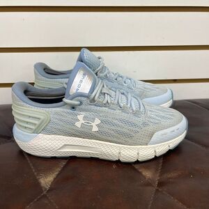 Under Armour Women's Charged Rogue Running Shoe Size 8 Baby Blue White